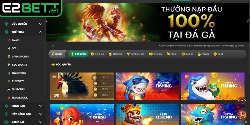 Giải đáp FAQ câu hỏi thường gặp E2BET - nhà cái cung cấp sản phẩm gì?